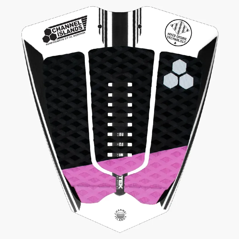 Channel Islands Mixed Groove 3 Piece Arch Tailpad Black/Pink